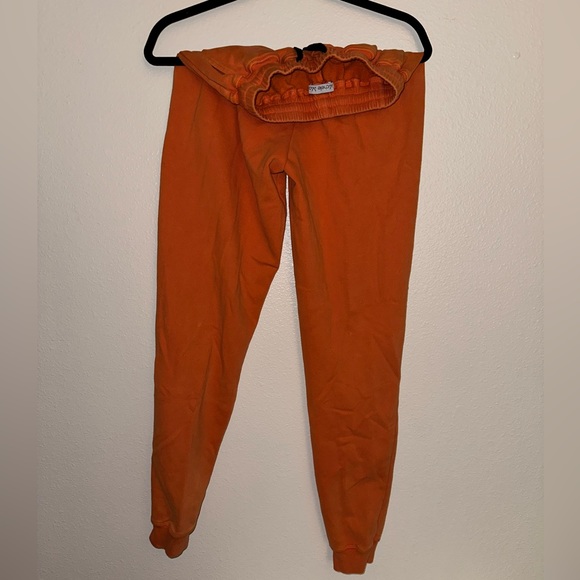 Michelle Mae, orange acid washed joggers, size small - Picture 2 of 2
